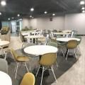 KA Centre - Kampong Ampat | Product Seen: [Customised Tabletop + Cosson Table Base, Adik – Steel Chair & Dojo Sidechair – Wood Seat]<br />
